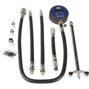 OTC 5605-DG Deluxe Digital Compression Tester Kit with Carrying Case for Gasoline Engines