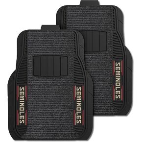 FANMATS - 13819 NCAA Florida State University Seminoles Nylon Face Deluxe Car Mat Black 20"x27"