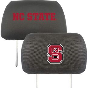FANMATS North Carolina State University Embroidered Head Rest Cover Set - 2 Pieces , 10"x13"
