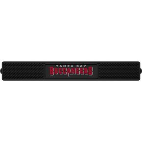 FANMATS 20517 Tampa Bay Buccaneers Drink Bar Mat - 3.25in. x 24in. - Durable Dish Drying Mat, Easy Clean, Counter Mat