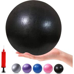 Small Pilates Ball 6 Inch Exercise Ball for Yoga Classroom Core Ball Barre Ball for Bender Training Physical Therapy Balance Stretching with Pump