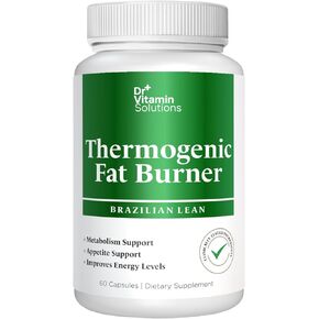 Dr Vitamin Thermogenic Fat Burner Brazilian Lean, Weight Loss Pills for Women, Waist Trimmer & Supplements for Bloating for Women & Men, 60 Capsules