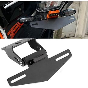K.T.M 125 Duke 390 Motorcycle License Plate Bracket Holder with Led Light ,for Duke 125 250 390 Duke390 2017 2018 2019 2020 2021- Black