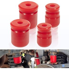 1-1303 Front Bump Stops +1-1304 Rear Bump Stops for 2007-2018 Jeep Wrangler JK/JKU 4Pcs