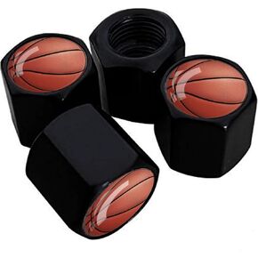 XIAGEANA Metal Car Wheel Tire Valve Stem Caps 4 Pack Cool Sunflower Pattern Aluminum Car Tire Air Valve Caps For Cars, Trucks, Bikes, Motorcycles, Bicycles, Corrosion Resistant