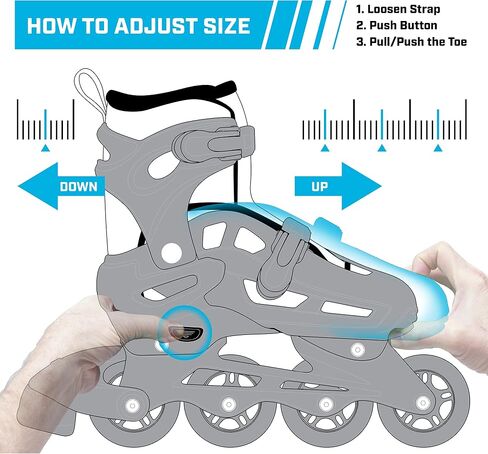 Roller Derby ION 7.2 Girl's Adjustable Inline Skates in Saudi Arabia