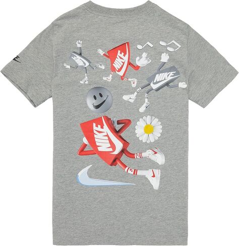 تي شيرت Nike NSW Boxy (للأطفال الصغار/الأطفال الكبار) باللون الرمادي الداكن in Saudi Arabia