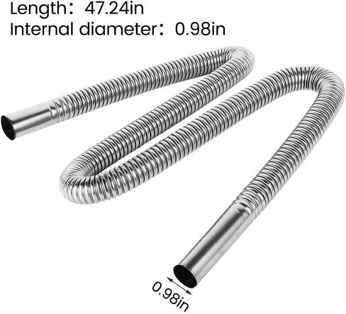 2.5 سنتيمتر/1 بوصة 120 سنتيمتر أنبوب العادم الداخلي الفولاذ المقاوم للصدأ العادم الأنابيب الصلب وقوف السيارات سخان الهواء العادم الأنابيب الغاز سخان السيارات الفولاذ المقاوم للصدأ العادم تنفيس خرطوم لسخان الديزل in Kuwait
