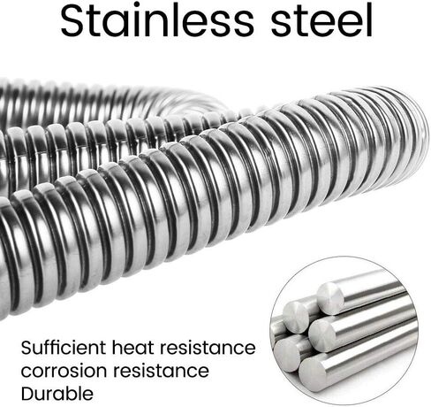 2.5 سنتيمتر/1 بوصة 120 سنتيمتر أنبوب العادم الداخلي الفولاذ المقاوم للصدأ العادم الأنابيب الصلب وقوف السيارات سخان الهواء العادم الأنابيب الغاز سخان السيارات الفولاذ المقاوم للصدأ العادم تنفيس خرطوم لسخان الديزل in Kuwait