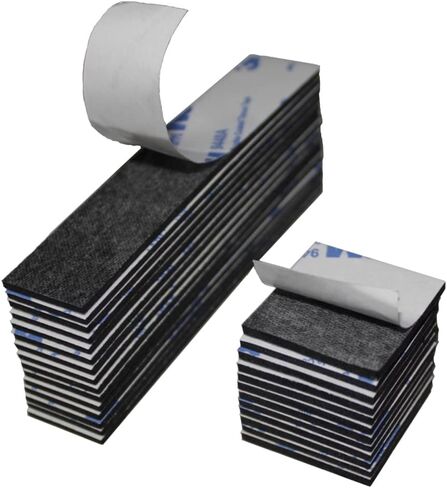 AIHOLU Double Sided Foam Tape, Double Sided Mounting Tape,130PCS, Heavy Duty Sticky Adhesive Tape, Include Strip and Square, for Crafts, Photos, Walls, Home Decoration (Black) 7.9*11.8*0.6 in Kuwait