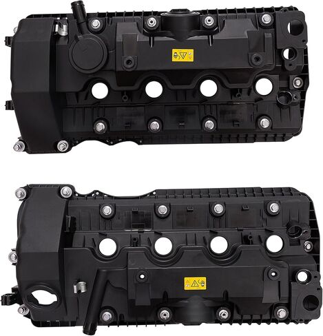 D2P Engine Valve Covers Pair Replacement Left Right Compatible With 2002-2010 BMW 545i, 550i, 645Ci, 650i, 745i Replaces 11127563474 in Saudi Arabia