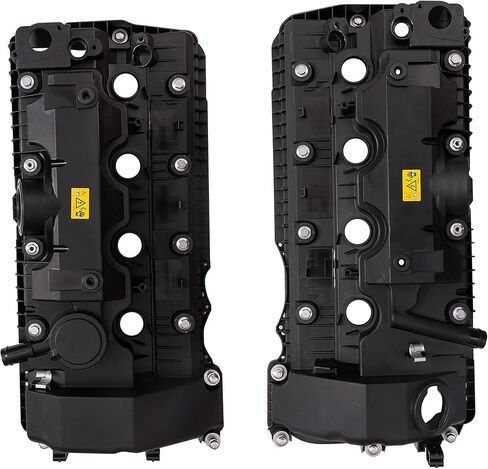D2P Engine Valve Covers Pair Replacement Left Right Compatible With 2002-2010 BMW 545i, 550i, 645Ci, 650i, 745i Replaces 11127563474 in Saudi Arabia
