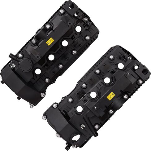 D2P Engine Valve Covers Pair Replacement Left Right Compatible With 2002-2010 BMW 545i, 550i, 645Ci, 650i, 745i Replaces 11127563474 in Saudi Arabia