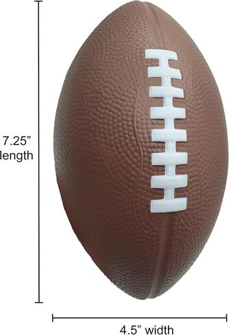 Foam Football - 7.25" Kids Football - Soft, Small Footballs for Kids – Toddler Mini Football 3 Pack in Saudi Arabia