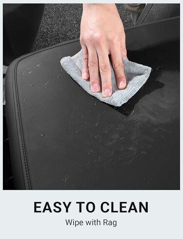 BASENOR 2025 2026 Tesla Model Y Second Row Seats Back Leather Cover All Weather Seat Protector Mat for Model Y Juniper Accessories Set of 3 in Kuwait