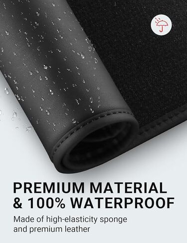 BASENOR 2025 2026 Tesla Model Y Second Row Seats Back Leather Cover All Weather Seat Protector Mat for Model Y Juniper Accessories Set of 3 in Kuwait