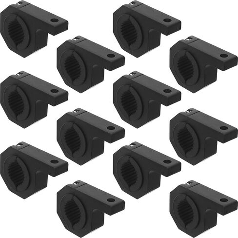 12 Pcs Light Bar Mounts Bar Clamp Kits LED Light Bar Mounting Brackets Tube Clamp for 1", 1.5", 1.75", 2" Roof Rack Bull Bar Roll Cage, Off Road Vehicles ATV UTV Trucks, Black(Novelty) in Saudi Arabia