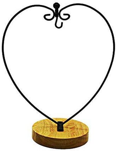 Archi Ornament Display Stand Holder Home Wedding Decoration Rack for Hanging Glass Globe Air Plant Flower Pot Stand Iron Pot Hook Stand Terrarium Witch Ball(Heart) in Saudi Arabia