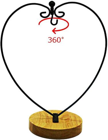 Archi Ornament Display Stand Holder Home Wedding Decoration Rack for Hanging Glass Globe Air Plant Flower Pot Stand Iron Pot Hook Stand Terrarium Witch Ball(Heart) in Saudi Arabia