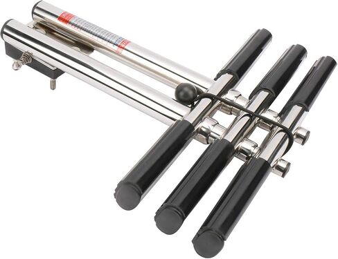 NovelBee 3 Step Dual Vertical Telescopic Boat Dive Ladder with transom mounting Bracket and Screws,316 Stainless Steel Sport Ladder for Marine Boat Yacht Swimming Pool in Saudi Arabia