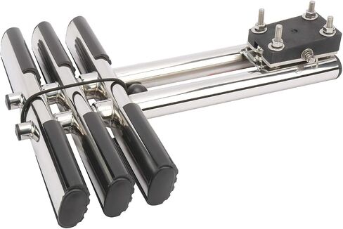NovelBee 3 Step Dual Vertical Telescopic Boat Dive Ladder with transom mounting Bracket and Screws,316 Stainless Steel Sport Ladder for Marine Boat Yacht Swimming Pool in Saudi Arabia