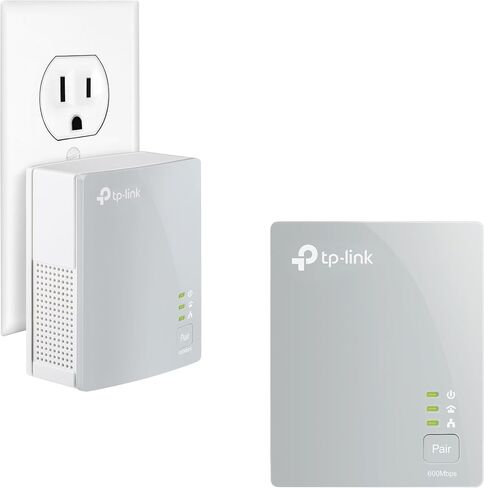 مجموعة محول TP-LINK TL-PA4010KIT AV600 Nano Powerline، حتى 500 ميجابت في الثانية (متجدد) in Kuwait