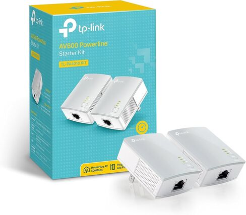 مجموعة محول TP-LINK TL-PA4010KIT AV600 Nano Powerline، حتى 500 ميجابت في الثانية (متجدد) in Kuwait