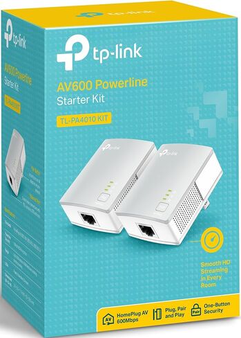 مجموعة محول TP-LINK TL-PA4010KIT AV600 Nano Powerline، حتى 500 ميجابت في الثانية (متجدد) in Kuwait
