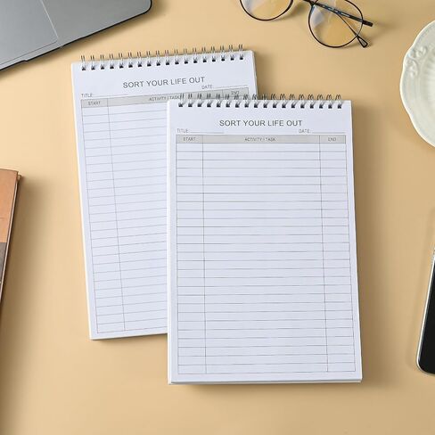 Activity Log 3 Pack- 312 Pages Tear Off Lined Undated To Do List Notepad Double Side Printed with Activity Log Pad, Keep Your Daily Task Organized, 6.5" x 9.8" Planning Pad in Saudi Arabia