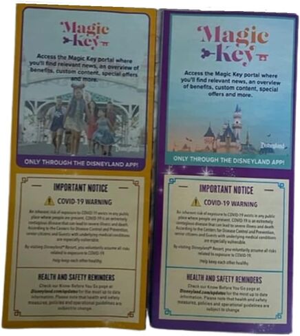 Disney Parks Guide Map Information Brochures Set of (2) Disneyland California Adventure in Saudi Arabia