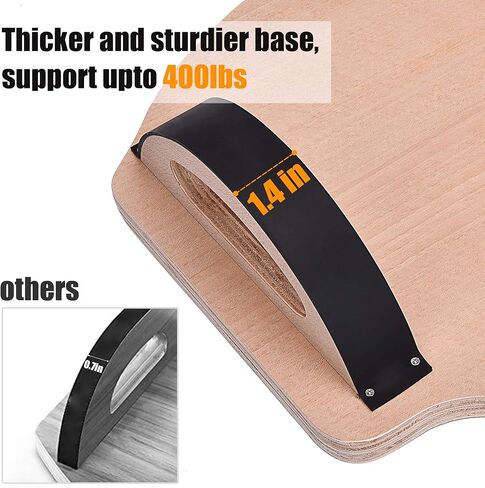 مسند قدم PACEEARTH تحت المكتب، مسند قدم مكتب كبير الحجم، مقعد هزاز للرضاعة، لوح توازن الروك، تصميم مريح لدعم الوضعية، الاستخدام المكتبي والمنزلي (17 × 13 × 4 بوصة) in Kuwait