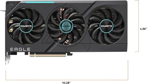 GIGABYTE GeForce RTX 4070 Ti Super Eagle OC 16G Graphics Card, 3X WINDFORCE Fans, 16GB 256-bit GDDR6X, GV-N407TSEAGLE OC-16GD Video Card in Saudi Arabia