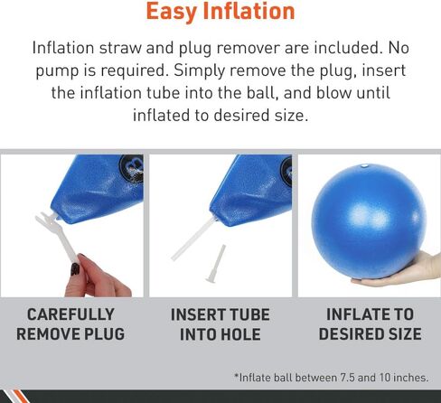 Body Sport Core Fitness, Yoga and Pilates, Excercise Fusion Ball, Core Training, Physical Therapy, Balance, Stability, Stretching, Improve Health, Non-Latex, 7.5" Diameter in Saudi Arabia