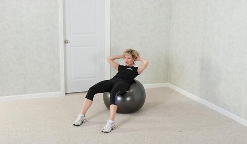 Black Mountain Products Professional Grade Exercise Stability Yoga Ball, Foot Pump, Ball Plug, Plug Puller, 2000 Pounds Static Weight Capacity Antiburst in Saudi Arabia