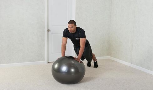 Black Mountain Products Professional Grade Exercise Stability Yoga Ball, Foot Pump, Ball Plug, Plug Puller, 2000 Pounds Static Weight Capacity Antiburst in Saudi Arabia