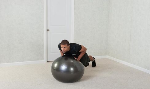 Black Mountain Products Professional Grade Exercise Stability Yoga Ball, Foot Pump, Ball Plug, Plug Puller, 2000 Pounds Static Weight Capacity Antiburst in Saudi Arabia