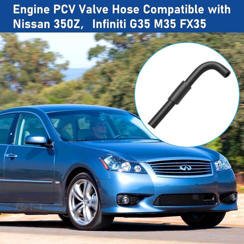 خرطوم صمام PCV لمحرك Jaronx 11823-AL511 متوافق مع Nissan 350Z 2003-2006، خرطوم Infiniti G35 M35 FX35 Crankcase Breather PCV in Saudi Arabia