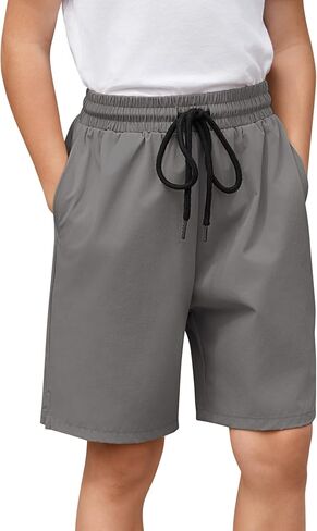 Arshiner Boys' Athletic Shorts Lightweight Quick Dry Boys Running Shorts Summer Casual Shorts with Pockets in Saudi Arabia
