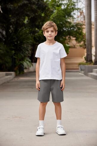 Arshiner Boys' Athletic Shorts Lightweight Quick Dry Boys Running Shorts Summer Casual Shorts with Pockets in Saudi Arabia
