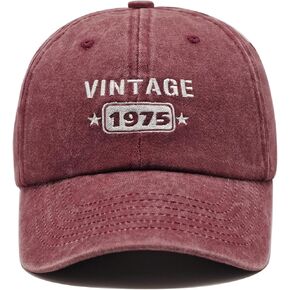 50th Birthday Gifts for Him Her, Happy 50th Birthday Decorations, Embroidered Baseball Cap Adjustable