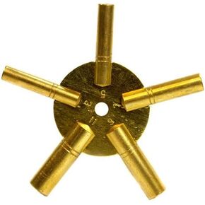 Sluice Monkey 5-in-1 Odd Number Brass Clock Winding Key: 3,5,7,9,11