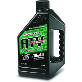 Maxima Racing Oils 33901-2PK ATV Premium 4T 10w40 Motorcycle Engine Oil 1L Bottle, 2-Pack