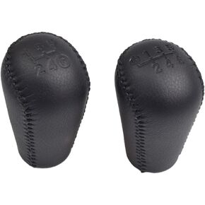 5 Speed Leather Manual Gear Shift Knob Compatible with Toyota 4-Run-ner Pickup Land Cruiser Prado Hilux Surf -Black