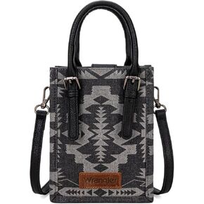 Wrangler Small Crossbody Purse for Women Top Handle HandBag Aztec Mini Purse