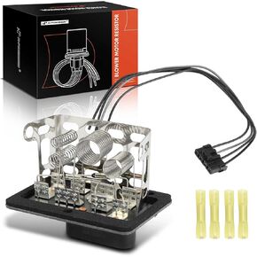 A-Premium HVAC Blower Motor Resistor with Wire Harness Kit Compatible with Chevrolet, GMC & Oldsmobile Vehicles - Blazer, C1500 C2500 Suburban, K1500 K2500 Suburban, S10, Jimmy, Sonoma, Bravada