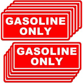 10pc Diesel Only and Gasoline Only Stickers for Fuel Tank | Vinyl Waterproof and Sunburn Resistant Diesel Only & Gasoline Only Decals for Fuel Cans,Gas Caps,Heavy Duty Trucks,Trucks, Tractors