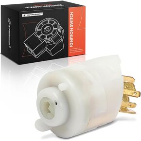 A-Premium Ignition Starter Switch Compatible with Volkswagen Vehicles - Beetle 1972-1979, Dasher 1974, Fastback/Squareback 1972-1973, Karmann Ghia 1972-1974, Super Beetle, Thing, 412, 411-6 Blades
