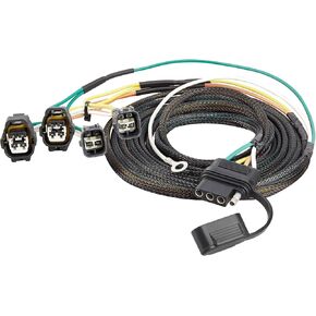 Oyviny 4 Pin Trailer Wiring Harness 55363 for 1998-2006 Jeep Wrangler/Jeep TJ, Plug &Play TJ 4-Way Flat Tow Hitch Trailer Wiring Pure Copper Wire 80 Inches
