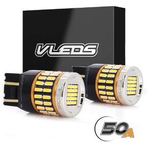 2pcs 600lm 5500K White 7440 7443 50 LED Bulb