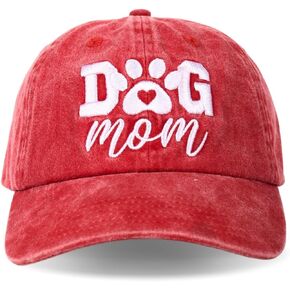 InnoBeta Dog Mom Gifts, Dog Lover Cap for Women, Funny Adjustable Embroidered Dog Themed Hat Gifts for Dog Mom on Birthday, Christmas